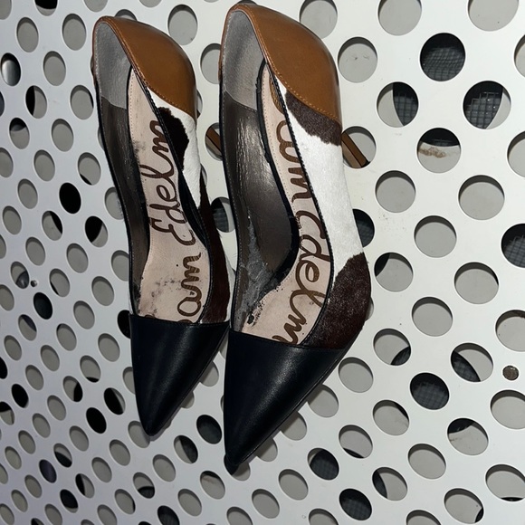 Sam Eldelmam cow, print high heels - Picture 3 of 3